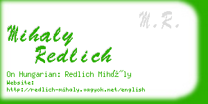 mihaly redlich business card